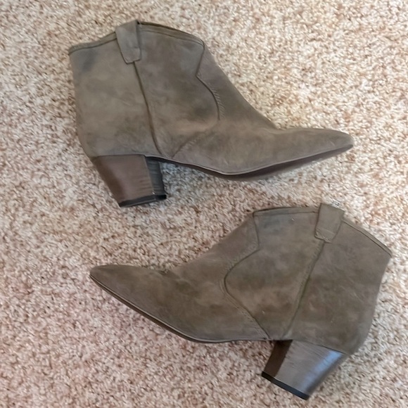 Ash Spiral Mid Heel Suede Booties - Picture 2 of 5